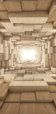 Notranje okensko senčilo 3D lesena luknja