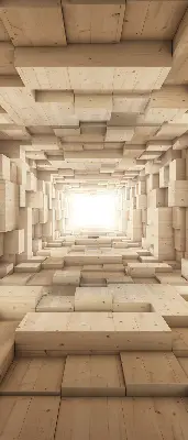 Notranje okensko senčilo 3D lesena luknja
