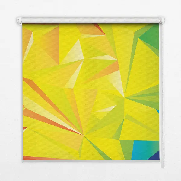 Notranje senčilo za okno Barvit vzorec origamija