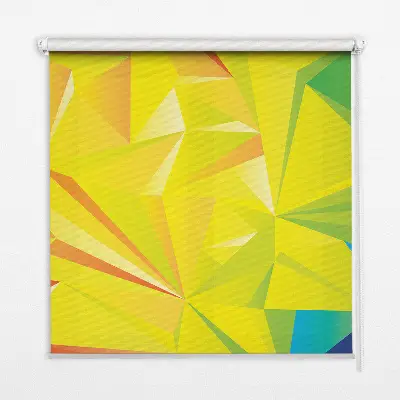 Notranje senčilo za okno Barvit vzorec origamija
