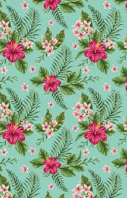 Tekstilno senčilo Eksotične rastline