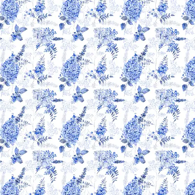 Notranje senčilo za okno Modre rože