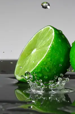 Senčilo za balkonska vrata Limete v vodi