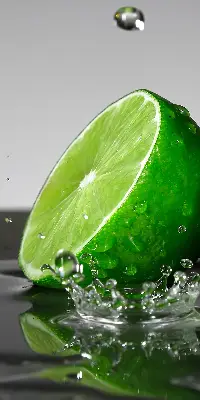 Senčilo za balkonska vrata Limete v vodi