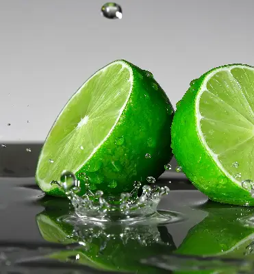 Senčilo za balkonska vrata Limete v vodi