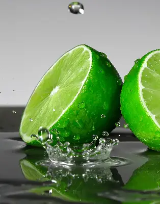 Senčilo za balkonska vrata Limete v vodi