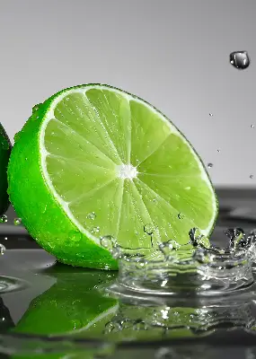 Senčilo za balkonska vrata Limete v vodi