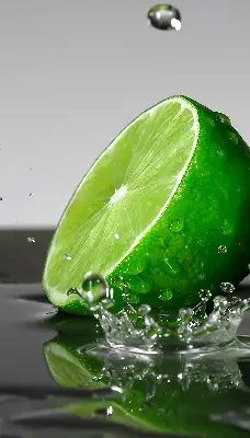 Senčilo za balkonska vrata Limete v vodi