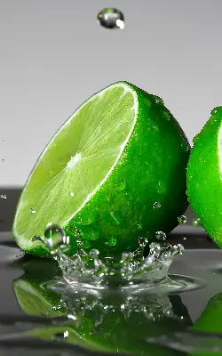 Senčilo za balkonska vrata Limete v vodi