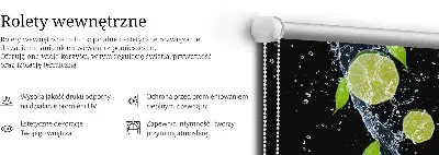 Notranje okensko senčilo Apno, ki pada v vodo