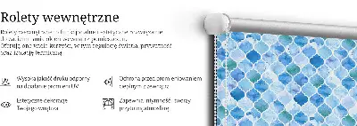 Notranje senčilo za okno Vzorec svetilke