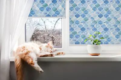 Notranje senčilo za okno Vzorec svetilke