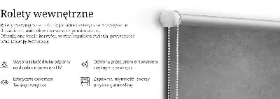Notranje senčilo Sivi dim