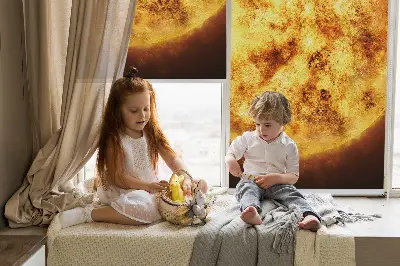 Notranje okensko senčilo Rumena mreža