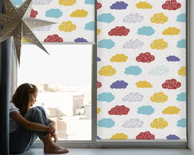 Senčilo za okno Barviti oblaki