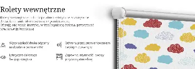 Senčilo za okno Barviti oblaki