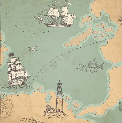 Notranje senčilo Zemljevid oceana