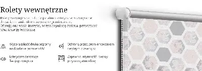 Notranje senčilo za okno Šesterokotni