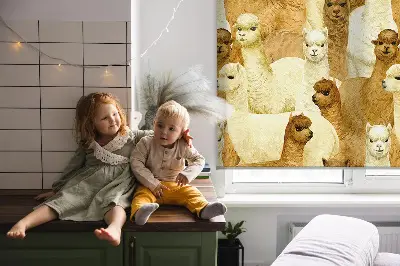 Notranje senčilo za okno Čreda alpak