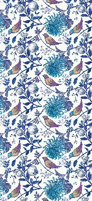 Notranje senčilo Modri ​​drevesni cvetovi
