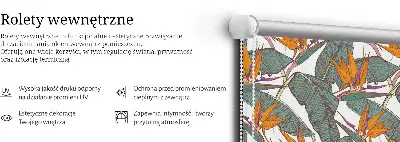 Notranje okensko senčilo Zeleni listi