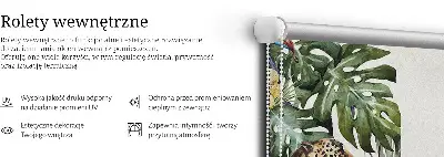Senčilo za okno Gepardi na veji