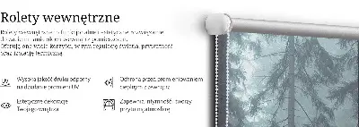 Tekstilno senčilo Gozd ponoči