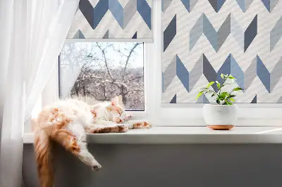 Notranje okensko senčilo Modra ribja kost