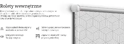 Tekstilno senčilo 3D kocke