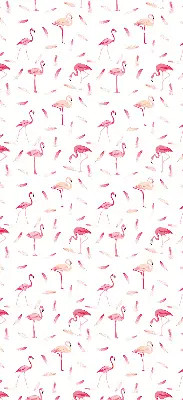 Notranje okensko senčilo Flamingi in njihovo perje