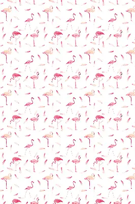 Notranje okensko senčilo Flamingi in njihovo perje
