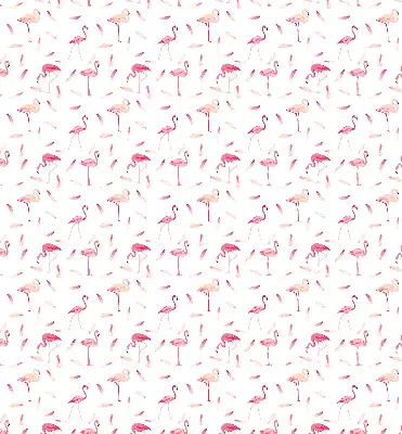 Notranje okensko senčilo Flamingi in njihovo perje