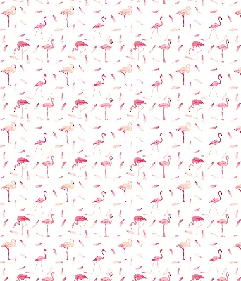 Notranje okensko senčilo Flamingi in njihovo perje