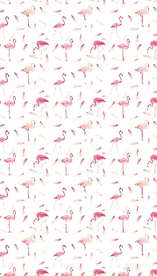 Notranje okensko senčilo Flamingi in njihovo perje