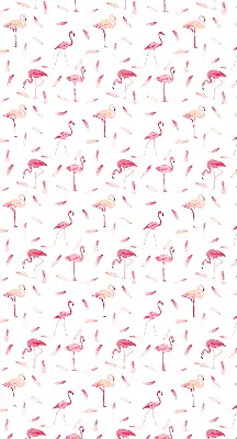 Notranje okensko senčilo Flamingi in njihovo perje