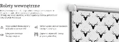 Senčilo za okno Črne jelenje glave