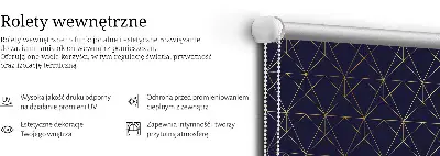 Notranje okensko senčilo Rumene črte, povezane v trikotnike