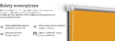Senčilo za okno Temno oranžna