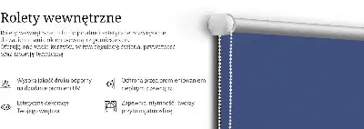 Notranje senčilo za okno Mornarica