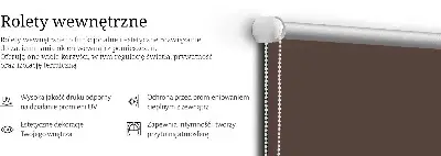 Tekstilno senčilo Rjava