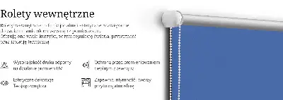 Notranje senčilo Modra