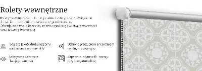Notranje senčilo za okno Maroške ploščice