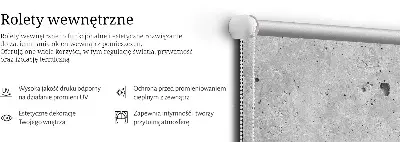 Notranje senčilo za okno Granit