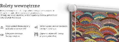 Senčilo za balkonska vrata Valovi in ​​polkrogi
