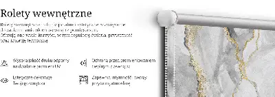 Notranje okensko senčilo Sivi marmor