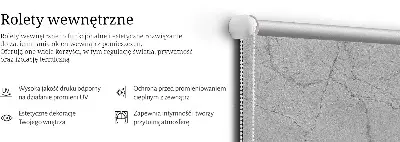 Tekstilno senčilo Sivi marmor