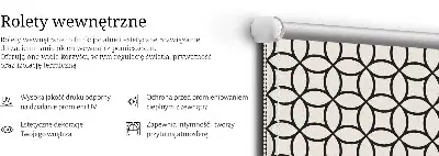 Notranje senčilo za okno Prepletanje