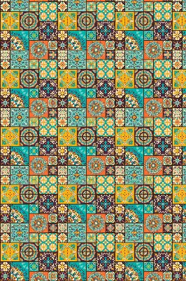 Notranje okensko senčilo Barvita mandala