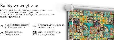 Notranje okensko senčilo Barvita mandala