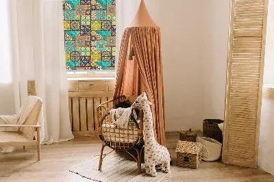 Notranje okensko senčilo Barvita mandala